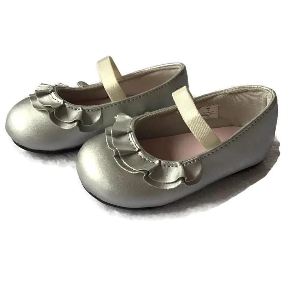 Infants Double Ruffle Ballerina Flats